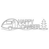 happy camper border 003